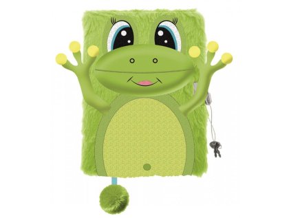 Památník/zápisník s visacím zámkem A5/96 listů, HAPPY FROG