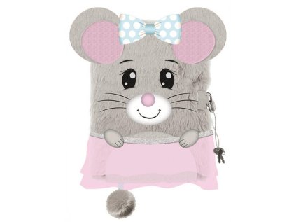 Památník/zápisník s visacím zámkem A5/96 listů, MYŠKA