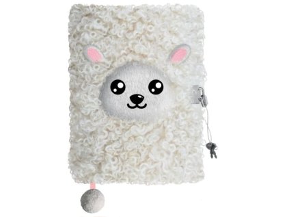 Památník/zápisník s visacím zámkem A5/96 listů, OVEČKA