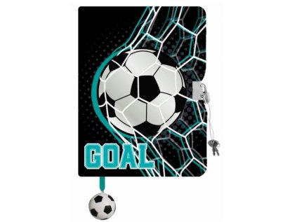 Památník/zápisník s visacím zámkem A5/96 listů , Goal