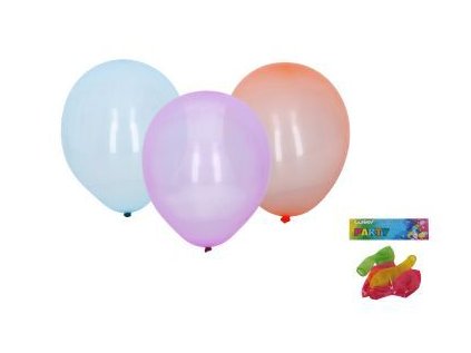 Balónek nafukovací 25cm - sada 6ks, krystalové