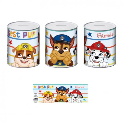 plechova pokladnicka paw patrol pw15606