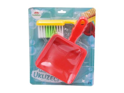 Uklízecí sada/uklízečka plast smetáček + lopatka na kartě 21x26x5cm