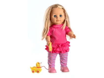 Panenka Sofinka s pejskem chodící a česky mluvící plast 42cm na bat. se zvukem v krabici 2