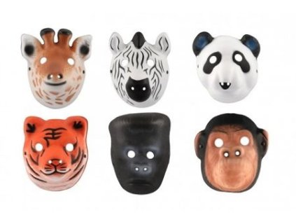 Maska zvíře pěnová 17x22cm 6 druhů karneval