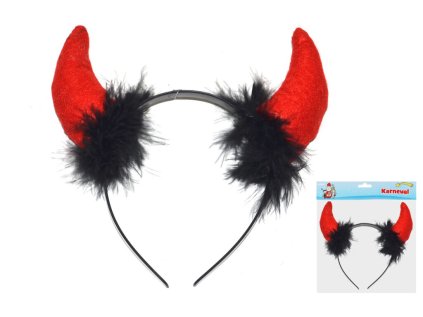 Čelenka s čertovskými rohy