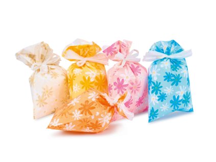 Sáček celofan 16x25 cm Květiny