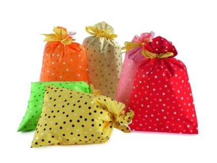 Sáček celofan 25x40 cm Puntíky