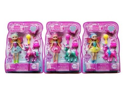 Panenka víla s jednorožcem 21 cm