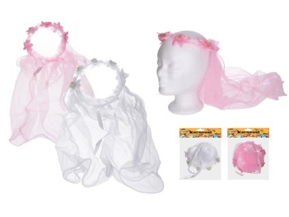 Set karneval - čelenka se závojem