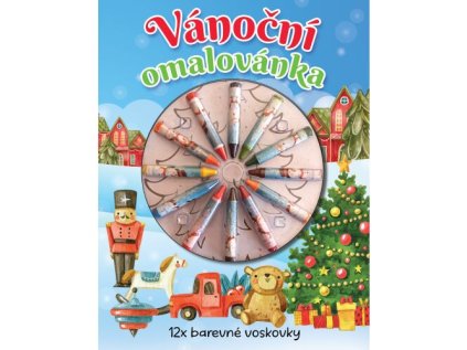 Vánoční omalovánka-voskovky