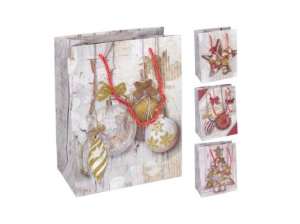 Dárková taška S 23x18x10 cm Vánoce