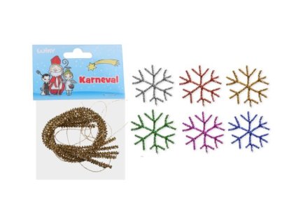 Vločka 75mm, skládačka, 6ks