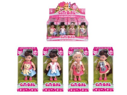 Panenka s pejskem 11 cm