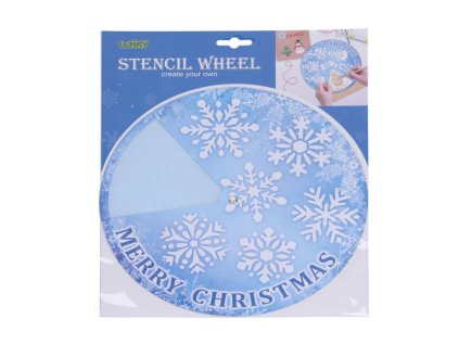 Dekorace ŠABLONA na sníh o velikosti 31,2x25,5 cm VÁNOCE