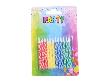 Svíčky barevné 24ks + stojánky