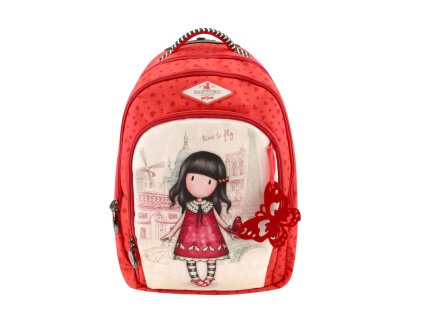 Batoh na 2 zipy Santoro - Time To Fly,s výsuvnou rukojetí a kolečky, 55 x 32 x 21cm