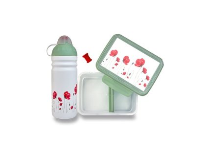SET Zdravá láhev 0,7 + box Vlčí máky