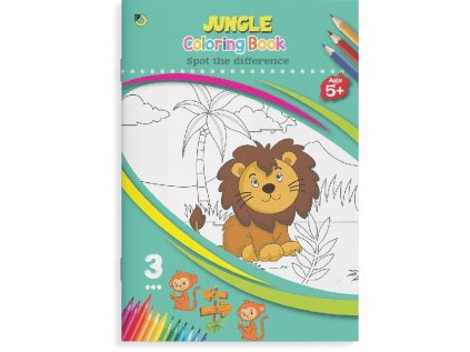 Omalovánky B5 16 listů, Džungle, 5+