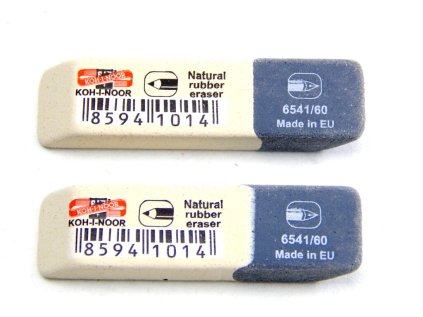 Koh-i-noor pryž šedo-bílá kombinovaná