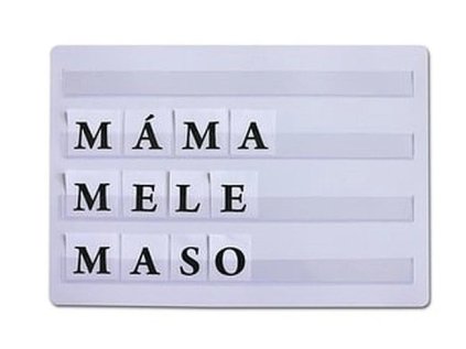 Desky na písmena/slova A4