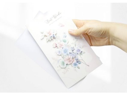 Přání, 3D samolepky ve tvaru květin