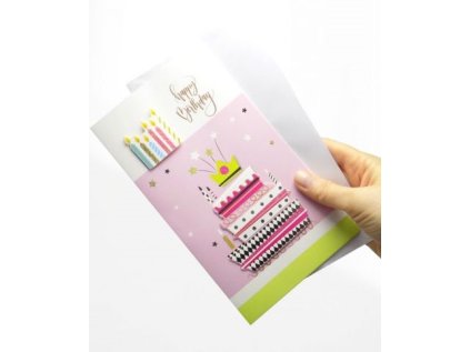 Přání - Všechno nejlepší, 3D samolepky dorty