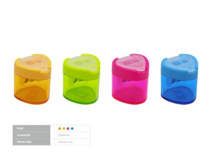 Ořezávátko na 2 tužky s nádobkou