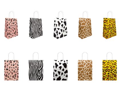 Taška dárková S 21x15x8 cm Zvířecí motivy