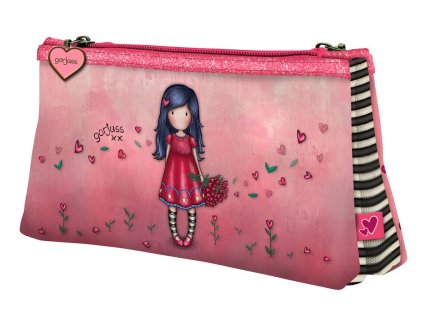 Školní penál dvojitý Santoro London - Love Grows, 21,5 x 11,5 x 5 cm