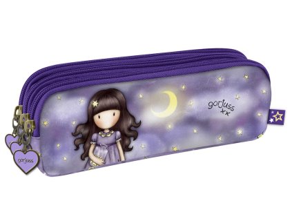 Penál se 3 zipy Santoro London - Catch A Falling Star, Rozměry: 23 x 8 x 6,5cm