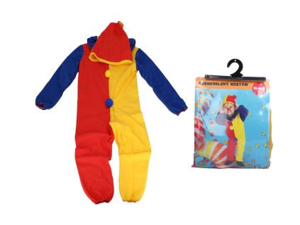 Kostým karneval - klaun M 110-120 cm