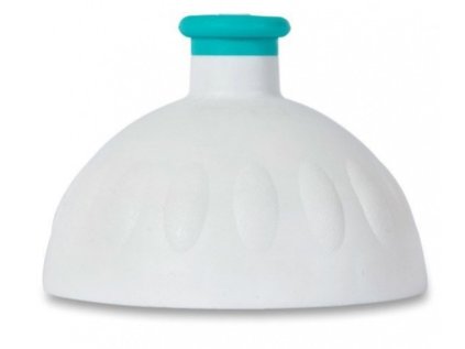 BÍLÉ VÍČKO na Zdravou láhev - zátka tyrkysová