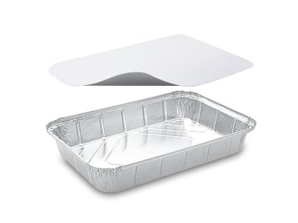 Hliníkové misky s víčkem 315 x 215 x 43 mm 2000ml, balení 10ks