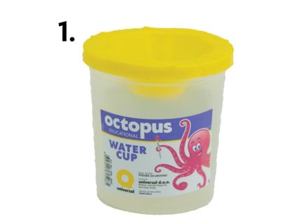 Kelímek na vodu OCTOPUS, mix barev