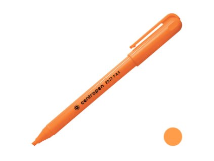 Zvýrazňovač Centropen 2822 - oranžový