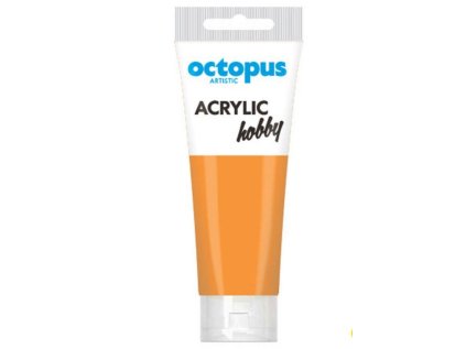 Akrylová barva OCTOPUS Hobby, sytě žlutá, 75 ml