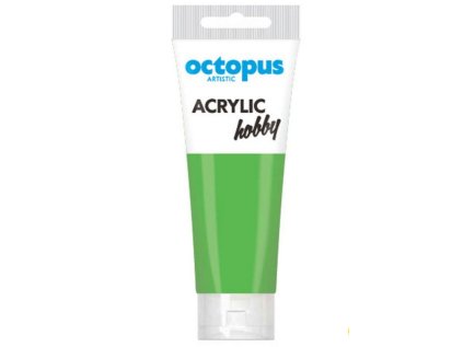 Akrylová barva OCTOPUS Hobby, žluto zelená, 75 ml