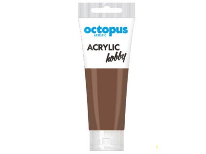 Akrylová barva OCTOPUS Hobby, burnt sienna, 75 ml