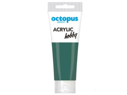 Akrylová barva OCTOPUS Hobby, viridiánská zelená,, 75 ml