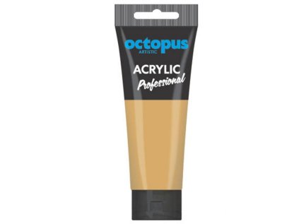 Akrylová barva OCTOPUS Professional, zlatá, 75 ml