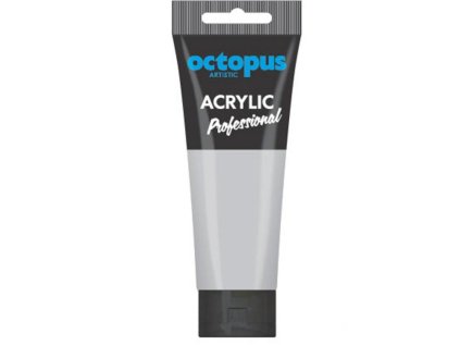 Akrylová barva OCTOPUS Professional, stříbrná, 75 ml