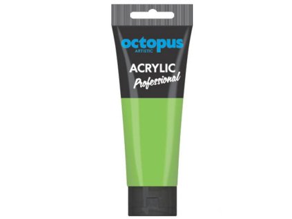 Akrylová barva OCTOPUS Professional, neonová zelená, 75 ml