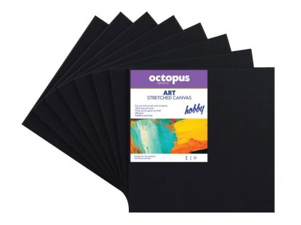 Malířské plátno černé OCTOPUS Hobby 280 g 30 x 30 cm