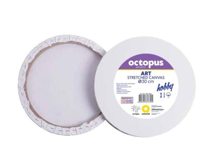 Malířské plátno kruhové OCTOPUS Hobby 280 g průměr 30 cm