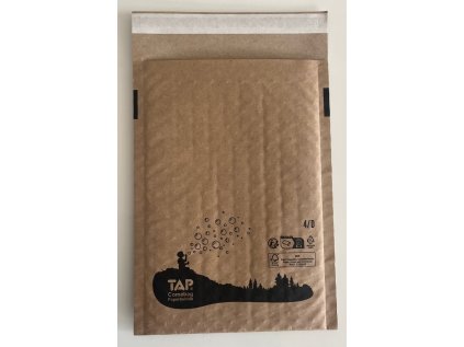 Protinárazová obálka hnědá 14D celopapírová, 200x275+50mm