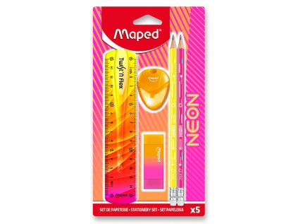 Souprava MAPED Neon - blistr 5 ks školních potřeb