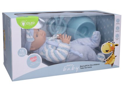 Miminko v overalu modré - 40cm