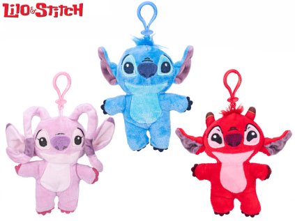 Přívěšek na klíče Lilo & Stitch plyšový - 13cm, 3druhy