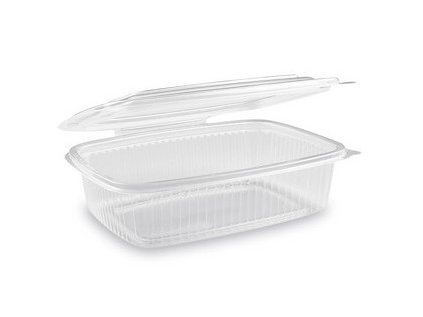 Miska (PP) s víčkem oválná průhledná 750ml [50 ks]